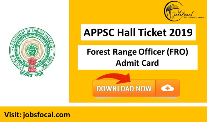 Image for APPSC Hall Ticket 2019 –20 Download Forest Range Officer (FRO) Admit Card with ID of: 3492935