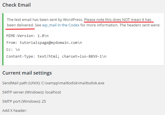 Image for Display error if mail function not working? with ID of: 3499716