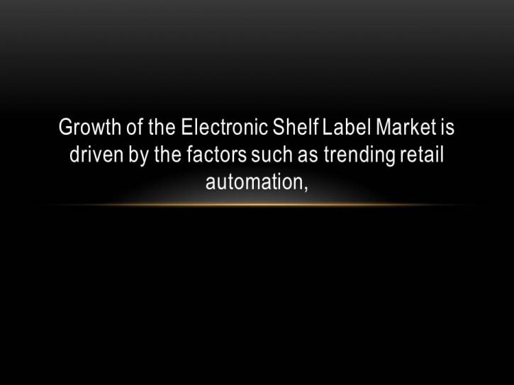 Image for The Electronic Shelf Label (ESL) Market for Non-Food Retail Stores is Expected to Grow at the Highest CAGR Between 2017 and 2023. with ID of: 3519226