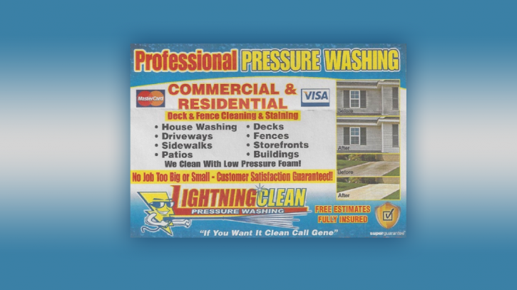 Image for Lightning Clean Pressure Washing with ID of: 3525034