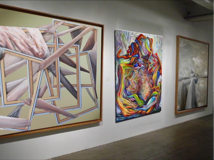 Image for Mathew Adam deconstructs himself and his canvas with ID of: 354257