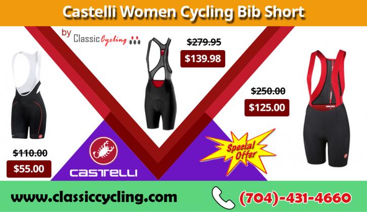 Image for Big Offer on Castelli Summer Bib Shorts for Women by Classic Cycling with ID of: 3543305