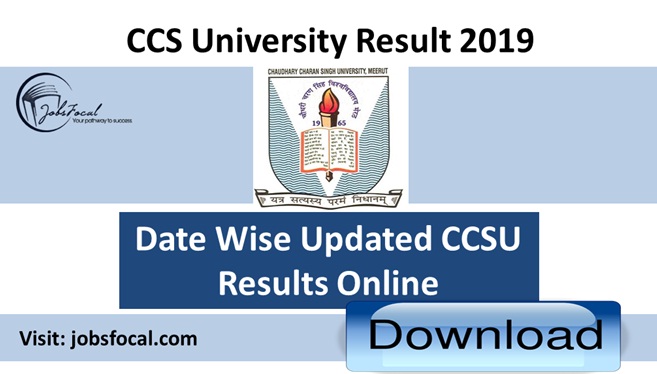 Image for CCS University Result 2019 –20 Date Wise Updated CCSU Results Online with ID of: 3547007
