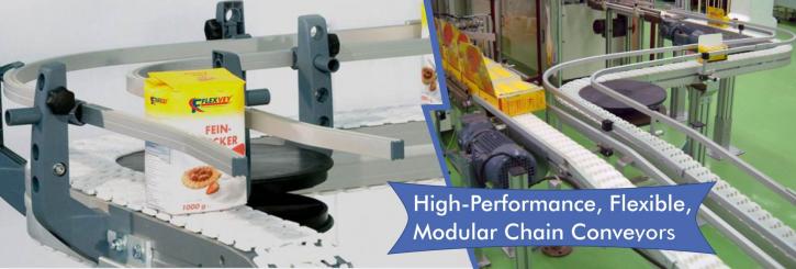 Image for conveyor system in india, plastic chain belt conveyor system - FLEXVEY with ID of: 3547395