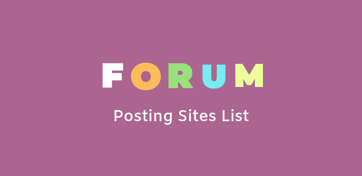 Image for Forum Posting Sites List with ID of: 3584158