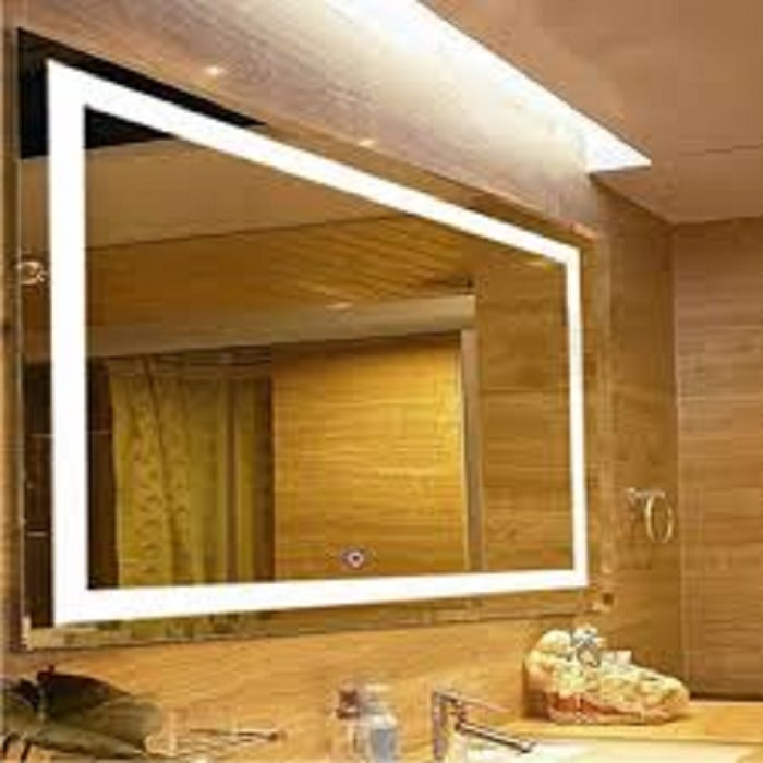 Image for Large Rectangular Wall Mounted Vanity Mirror With LED Ligh with ID of: 3584883