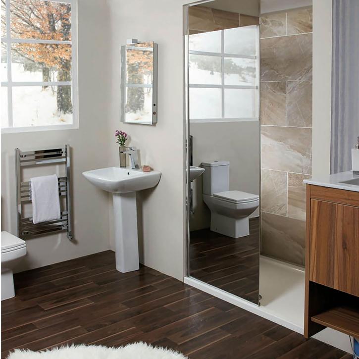Image for Mirrored Glass Walk In Shower Panel 900mm SE891 with ID of: 3595385