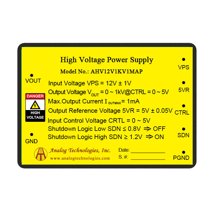 Image for DIP Package High Voltage Power Supply with ID of: 3602420
