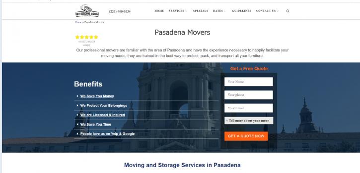 Image for Moving and Storage Services in Pasadena with ID of: 3630842