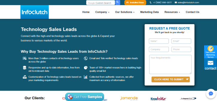 Image for Technology Sales Leads |  InfoClutch with ID of: 3662021