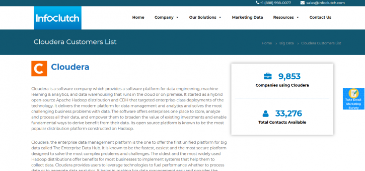 Image for Cloudera customers list with ID of: 3670580