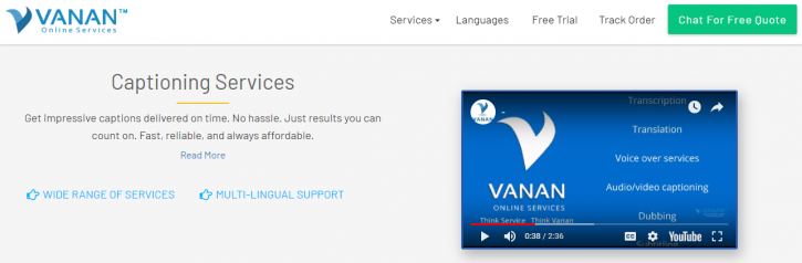 Image for Closed Captioning Services - Fast & Accurate Services at $1/min with ID of: 3672997