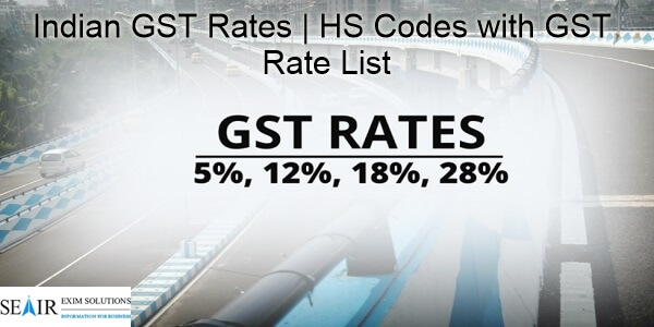 Image for HSN Code with GST Rate: Indian GST Rates with ID of: 3687183