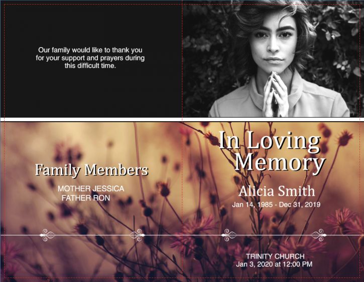 Image for Funeral Programs Template with ID of: 3712730