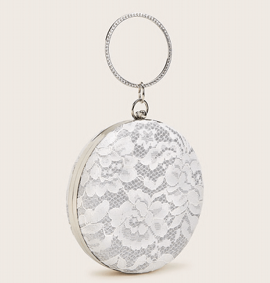 Image for Best Contrast Lace Round Shaped Bag on Online with ID of: 3713971