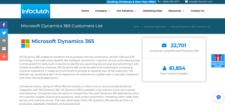 Image for Microsoft Dynamics 365 Customers List with ID of: 3754510