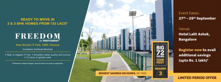 Image for Ready to Move Flats in Chennai | Provident Freedom | Flats in Chennai with ID of: 3756379