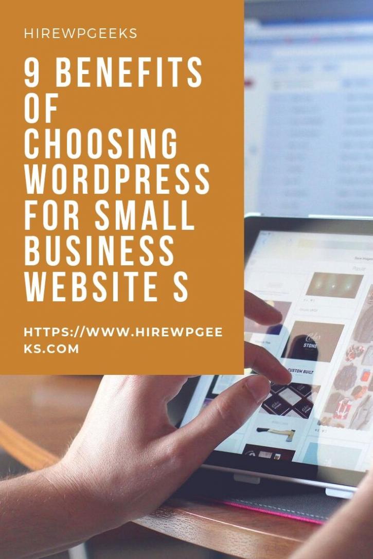 Image for 9 BENEFITS OF CHOOSING WORDPRESS FOR SMALL BUSINESS WEBSITE with ID of: 3756866