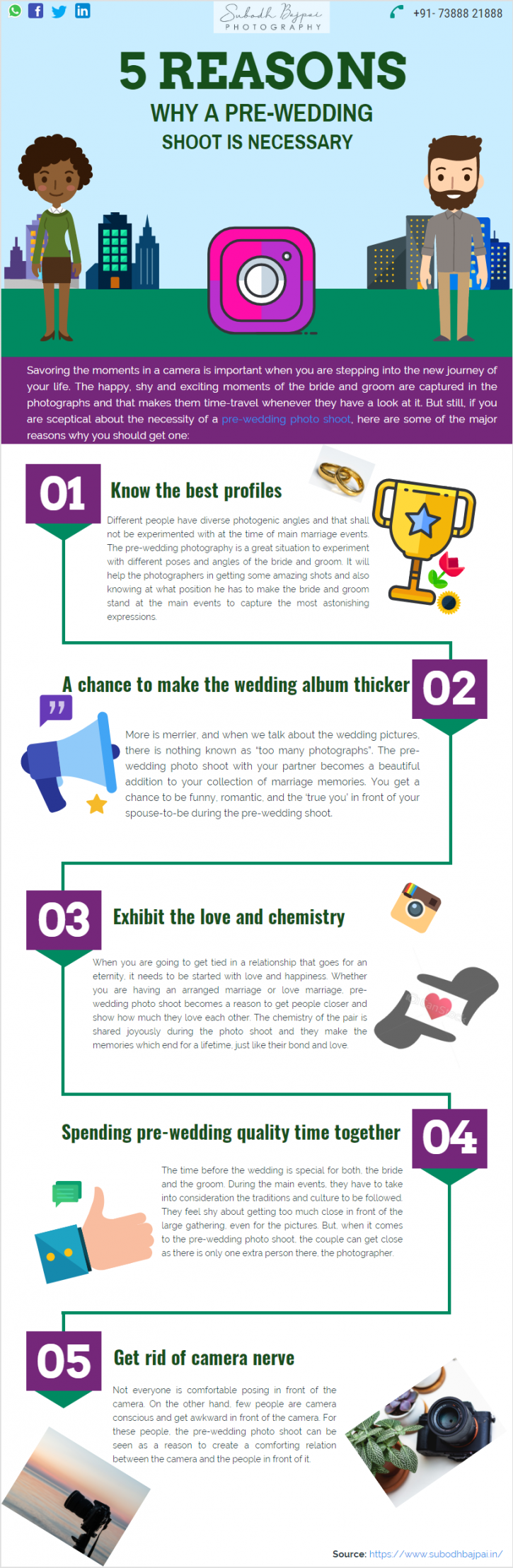Image for 5 Reasons Why a Pre-Wedding Shoot is Necessary with ID of: 3762902