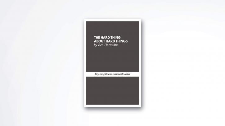 Image for The Hard Thing About Hard Things book summary with ID of: 3764077