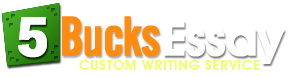 Image for 5 Bucks Essay with ID of: 3764857