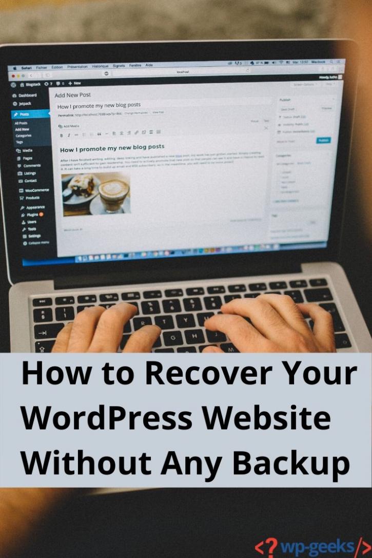 Image for How to Recover Your WordPress Website Without Any Backup with ID of: 3841580