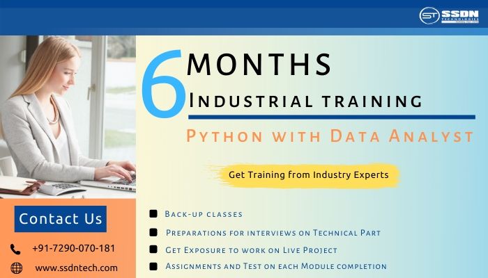 Image for Python with Data Analyst 6 Months Industrial Training in Noida with ID of: 3872651