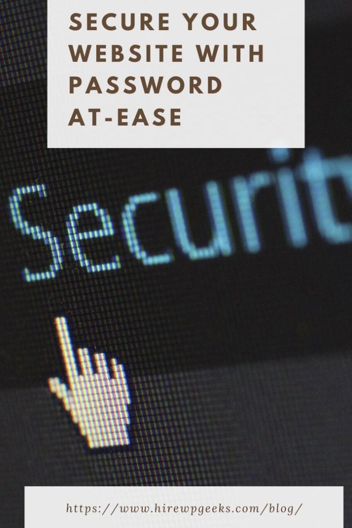 Image for Secure Your Website With Password At-Ease with ID of: 3873862