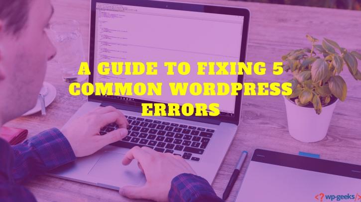 Image for A Guide to Fixing 5 Common WordPress Errors with ID of: 3888388