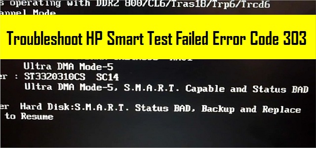 Image for HP Smart Test Failed Error Code 303 with ID of: 4107882