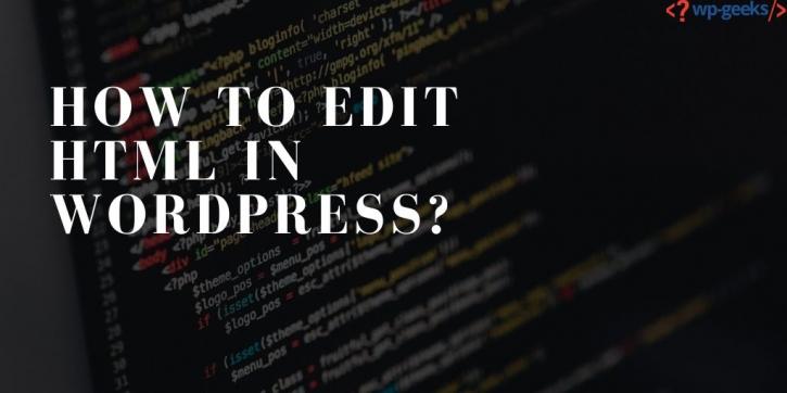 Image for How to Edit HTML in WordPress? with ID of: 4108337