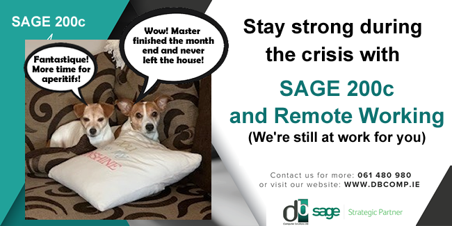 Image for SAGE 200C and Remote Working from DB COMPUTER SOLUTIONS with ID of: 4138343