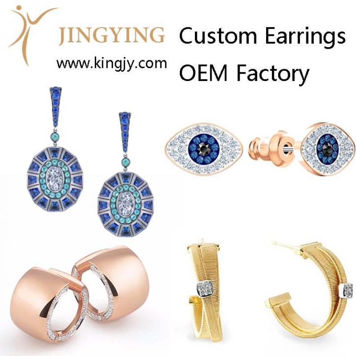 Image for Custom earrings gold plated silver jewelry supplier and wholesaler with ID of: 4269772