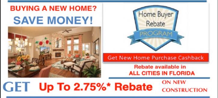 Image for Sunshine New Home Rebates Florida with ID of: 4289680