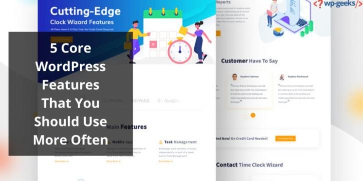 Image for 5 Core WordPress Features That You Should Use More Often with ID of: 4295297