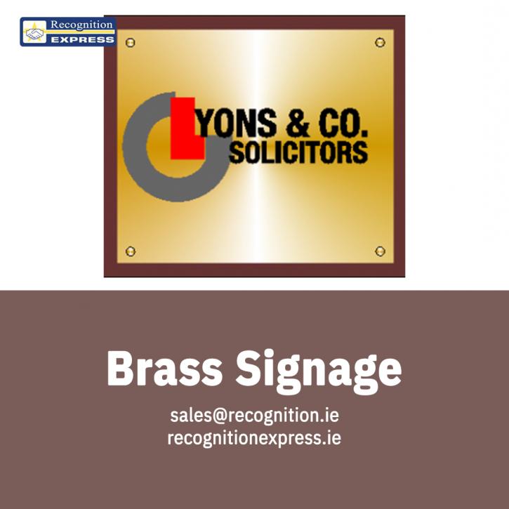 Image for Brass Signage with ID of: 4369310