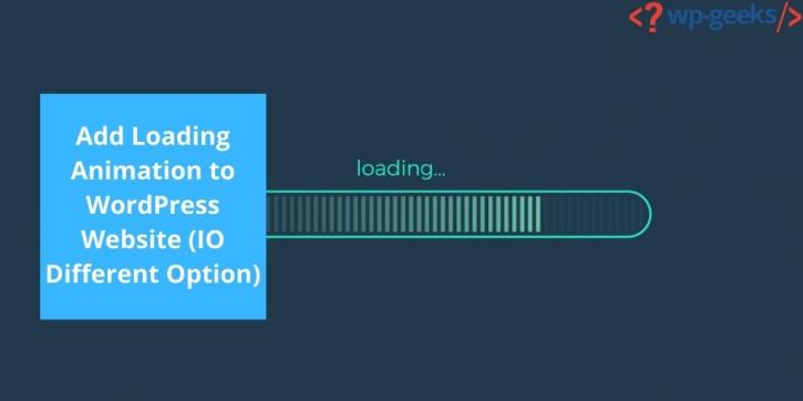 Image for Add Loading Animation to WordPress Website (IO Different Option) with ID of: 4413787