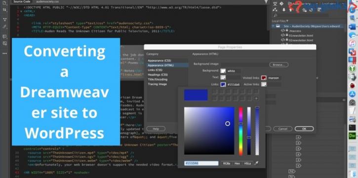 Image for Converting a Dreamweaver site to WordPress with ID of: 4415967