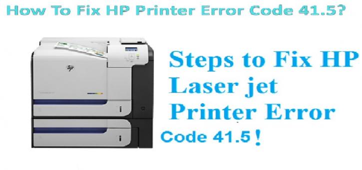 Image for HP Printer Error 41.5 with ID of: 4444344
