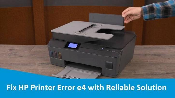 Image for HP Printer Error Code E4 with ID of: 4473488