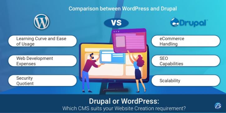 Image for Drupal or WordPress: Which CMS suits your Website Creation requirement? with ID of: 4593029