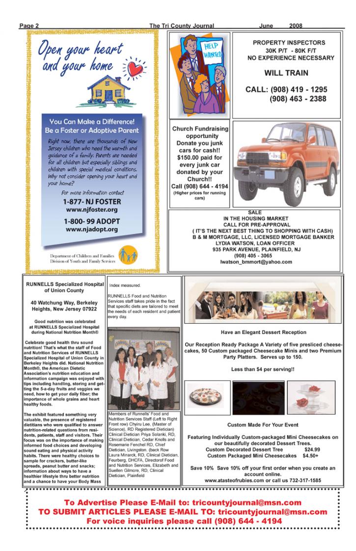 Image for TRICOUNTY JOURNAL JUNE 2008 with ID of: 46022