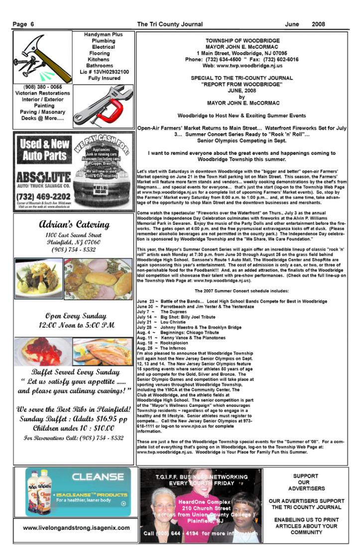 Image for TRICOUNTY JOURNAL JUNE 2008 with ID of: 46026
