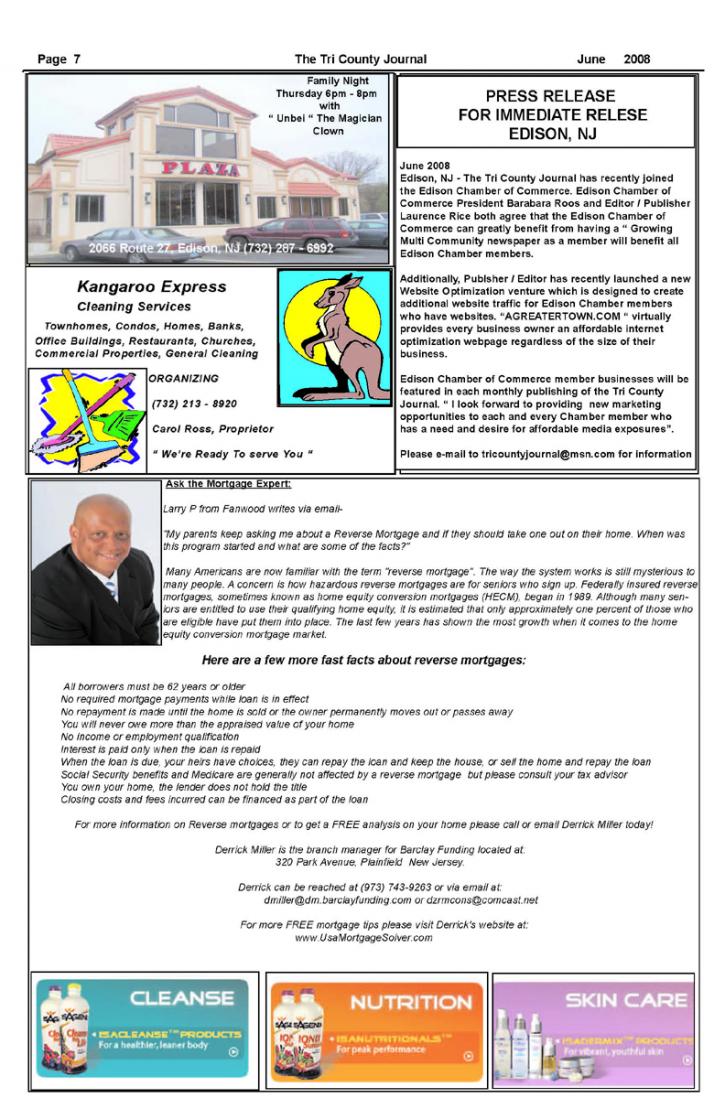 Image for TRICOUNTY JOURNAL JUNE 2008 with ID of: 46027