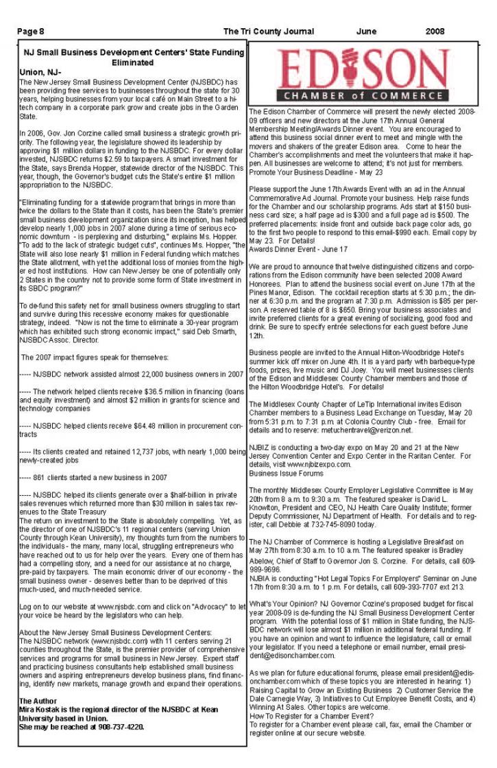 Image for TRICOUNTY JOURNAL JUNE 2008 with ID of: 46029