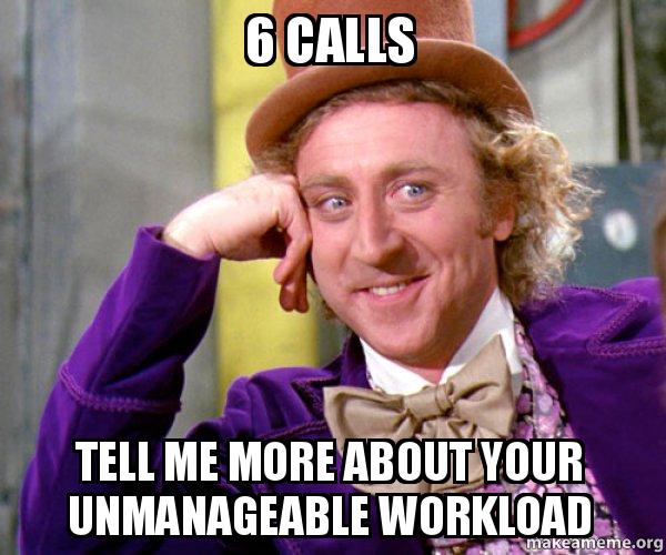 Image for Only made 6 calls today with ID of: 4608421