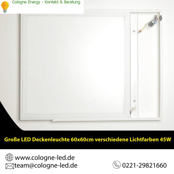 Image for Große LED Deckenleuchte 60x60cm verschiedene Lichtfarben 45W with ID of: 4615696