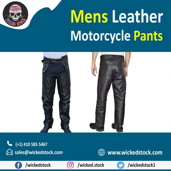 Image for Mens Leather Motorcycle Pants with ID of: 4623296