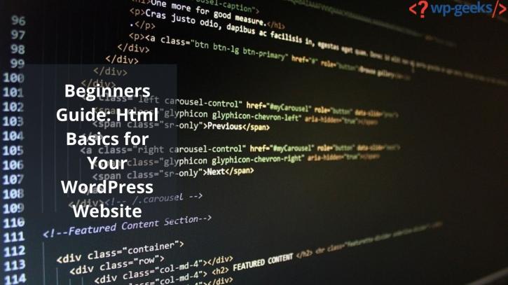 Image for Beginners Guide: Html Basics for Your WordPress Website with ID of: 4670182