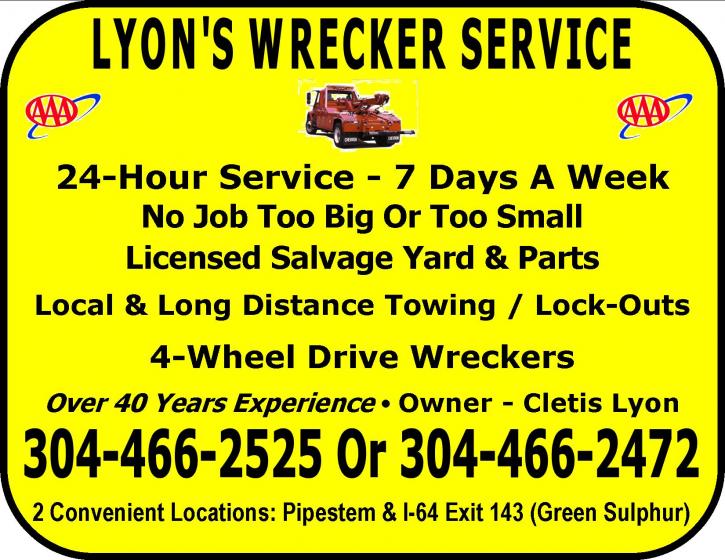 Image for Lyon's Wrecker Service with ID of: 470757